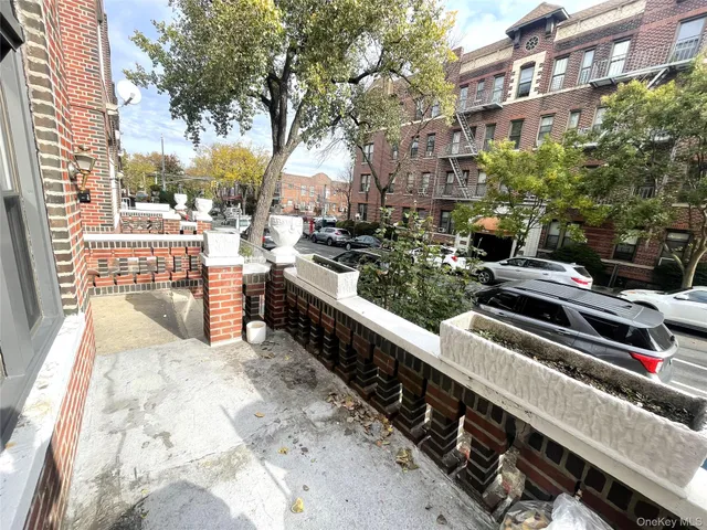 a view of city from balcony