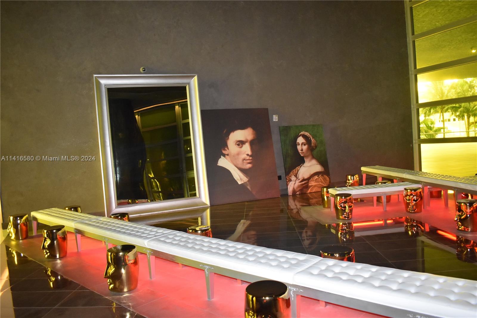 475 Brickell Avenue, Unit 4613 Miami, FL 33131 - Photo 21 of 30 a room with pool table and mirror