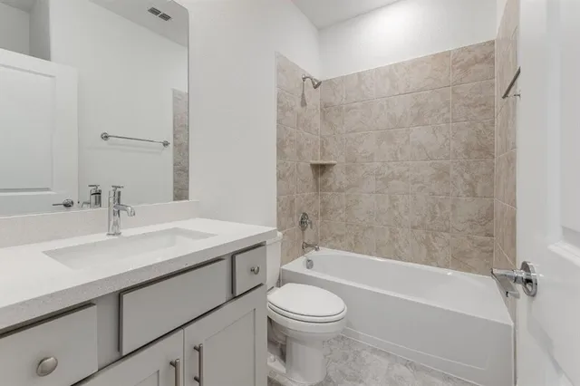 a view of a lake with a big yard