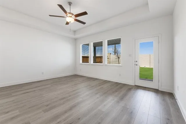 a view of a park with slide