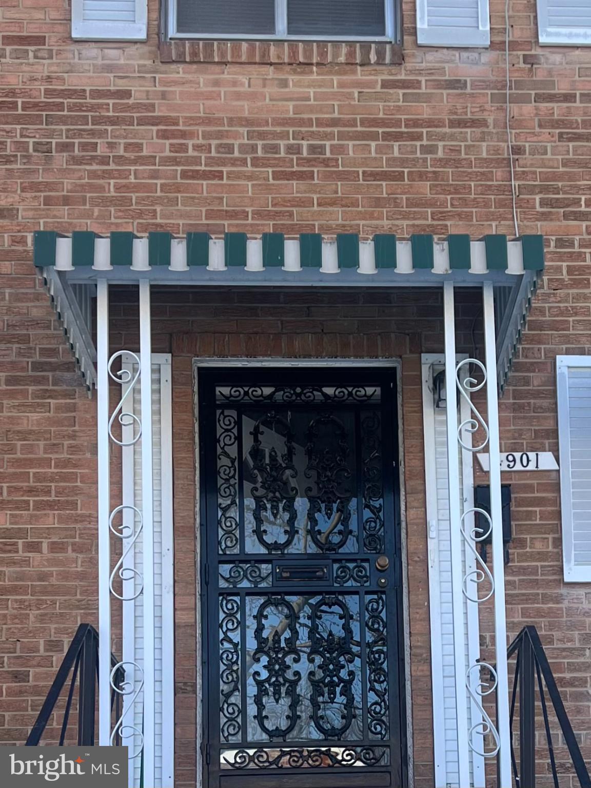 4901 Fitch Place Northeast Washington, DC 20019 - Photo 19 of 45 Charming entrance with decorative ironwork.