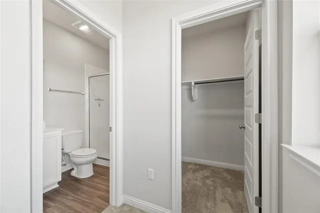 a bathroom with a toilet