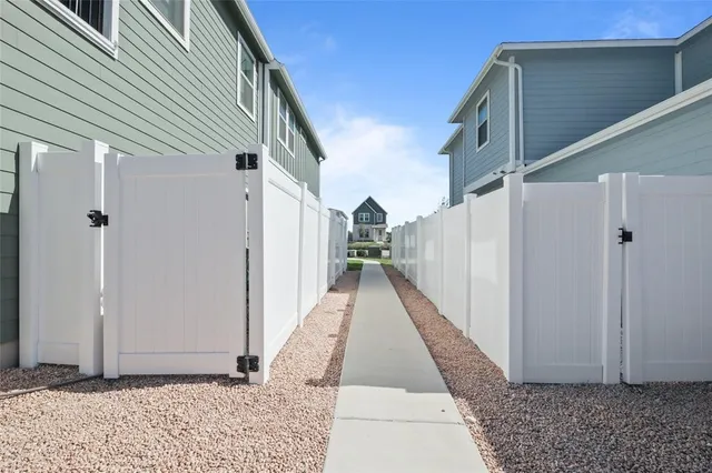 a view of a house with a door