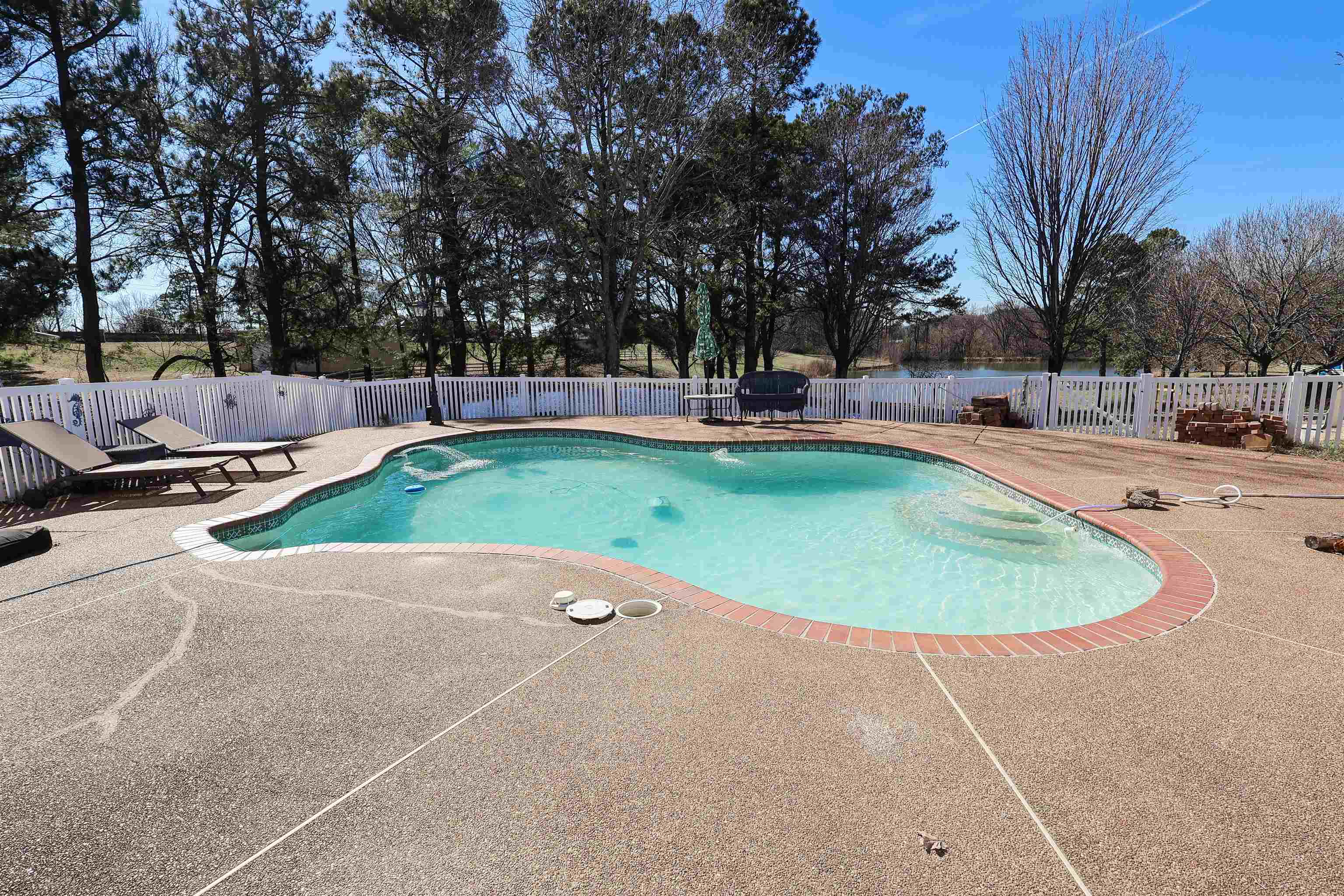 121 Reed Circle Drummonds, TN 38023 - Photo 37 of 38 View of pool with a fenced in pool, a fenced backyard, and a patio