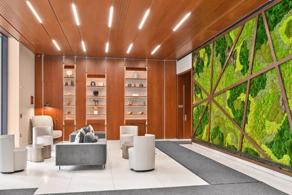 a very nice looking room with a large window