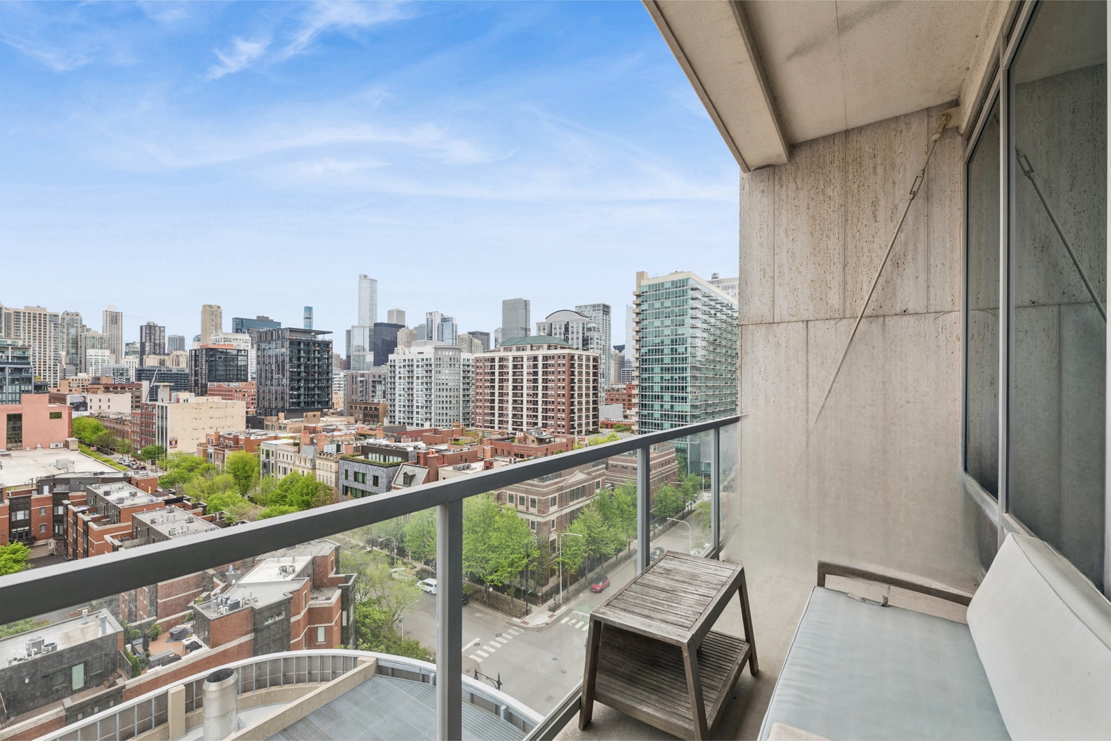 500 West Superior Street, Unit 813 Chicago, IL 60654 - Photo 15 of 18 a view of a city from a balcony