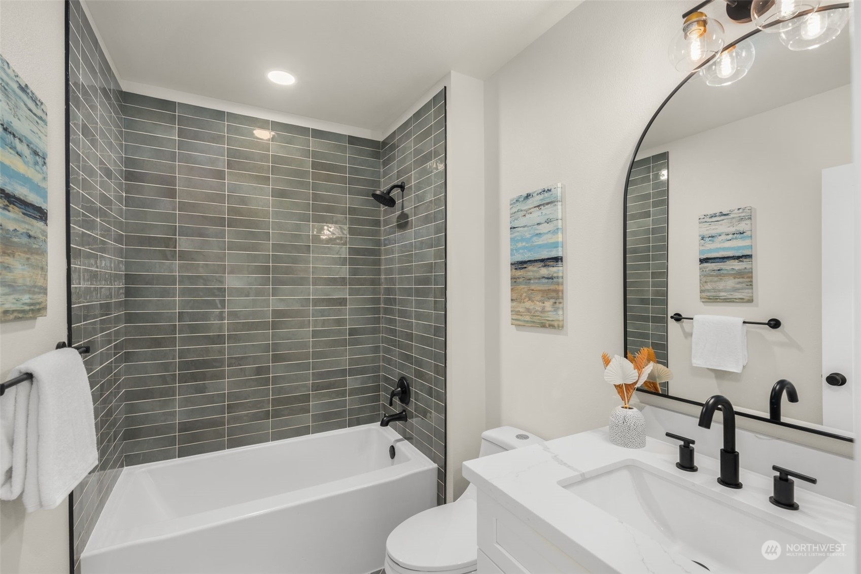 3054 37th Avenue Southwest Seattle, WA 98126 - Photo 17 of 38 a bathroom with a sink toilet and shower