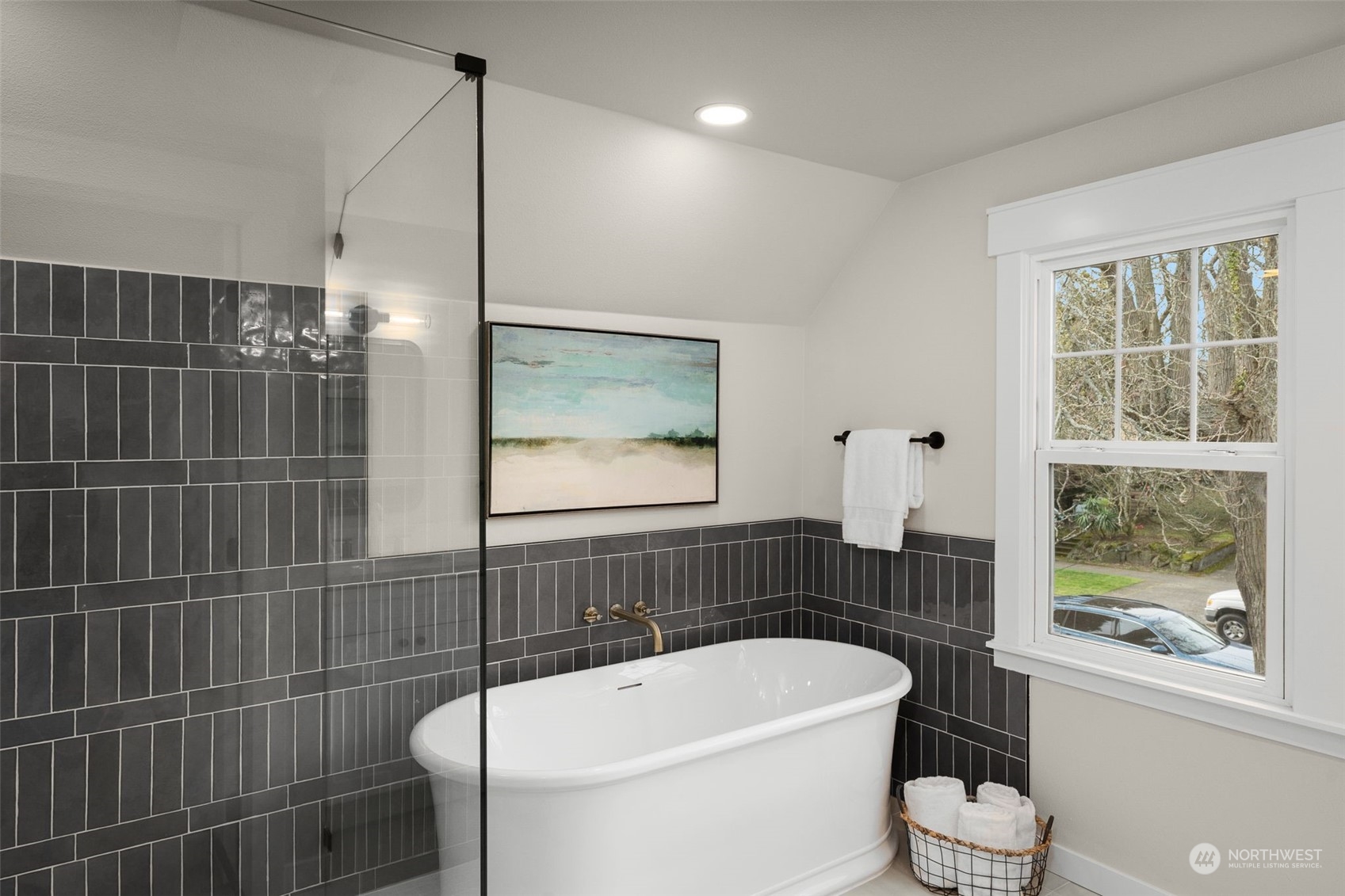 3054 37th Avenue Southwest Seattle, WA 98126 - Photo 21 of 38 a bathroom with a toilet a sink and mirror