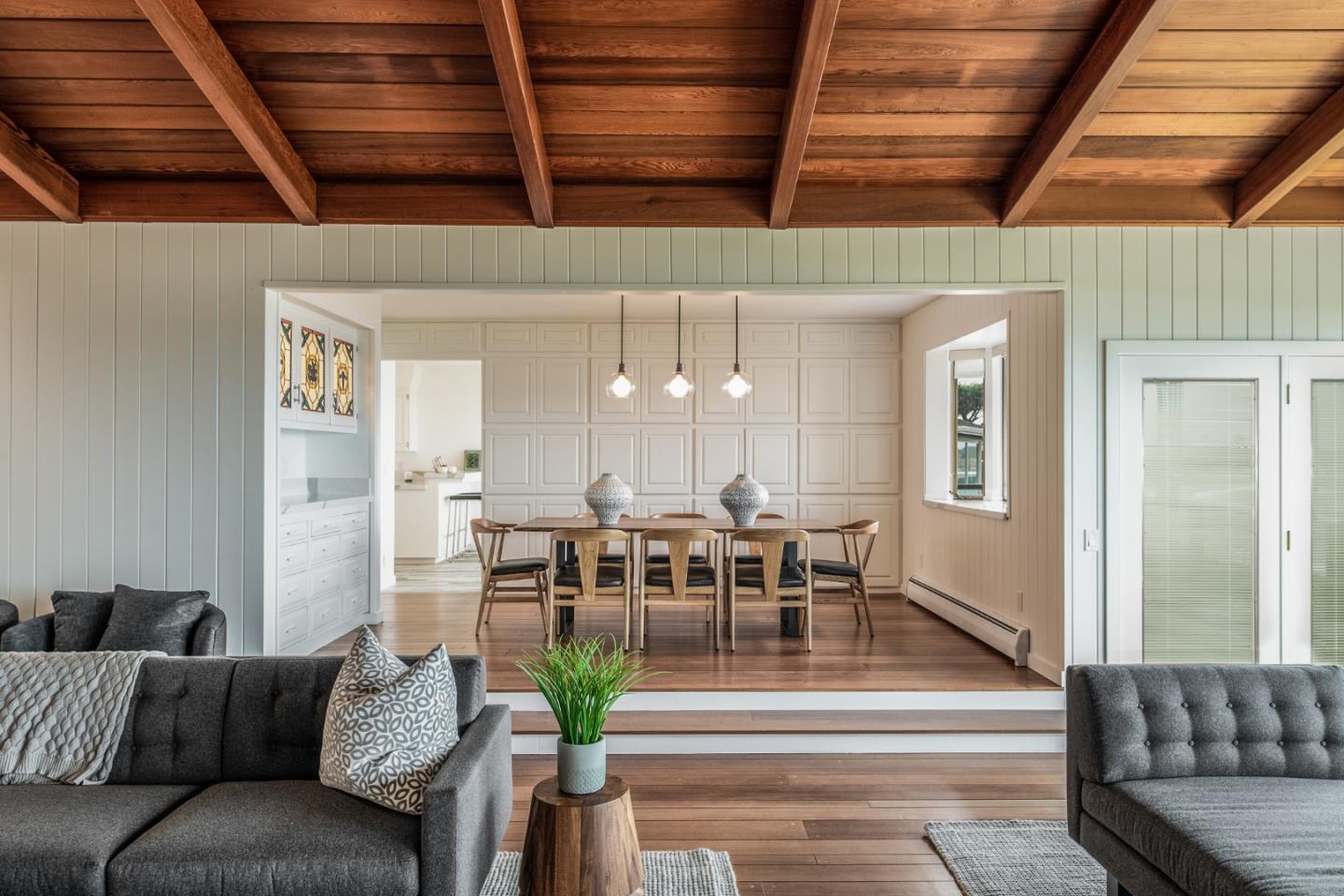 2715 Ribera Road Carmel, CA 93923 - Photo 6 of 41 a view of a livingroom with furniture and a floor to ceiling window