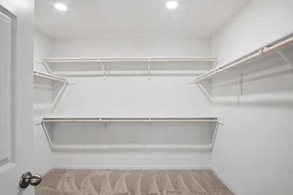 a close view of closet