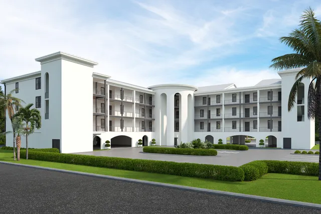 a building view with sitting space and garden