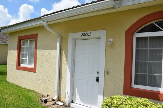 a view of front door