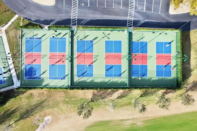 a view of swimming pool with a yard