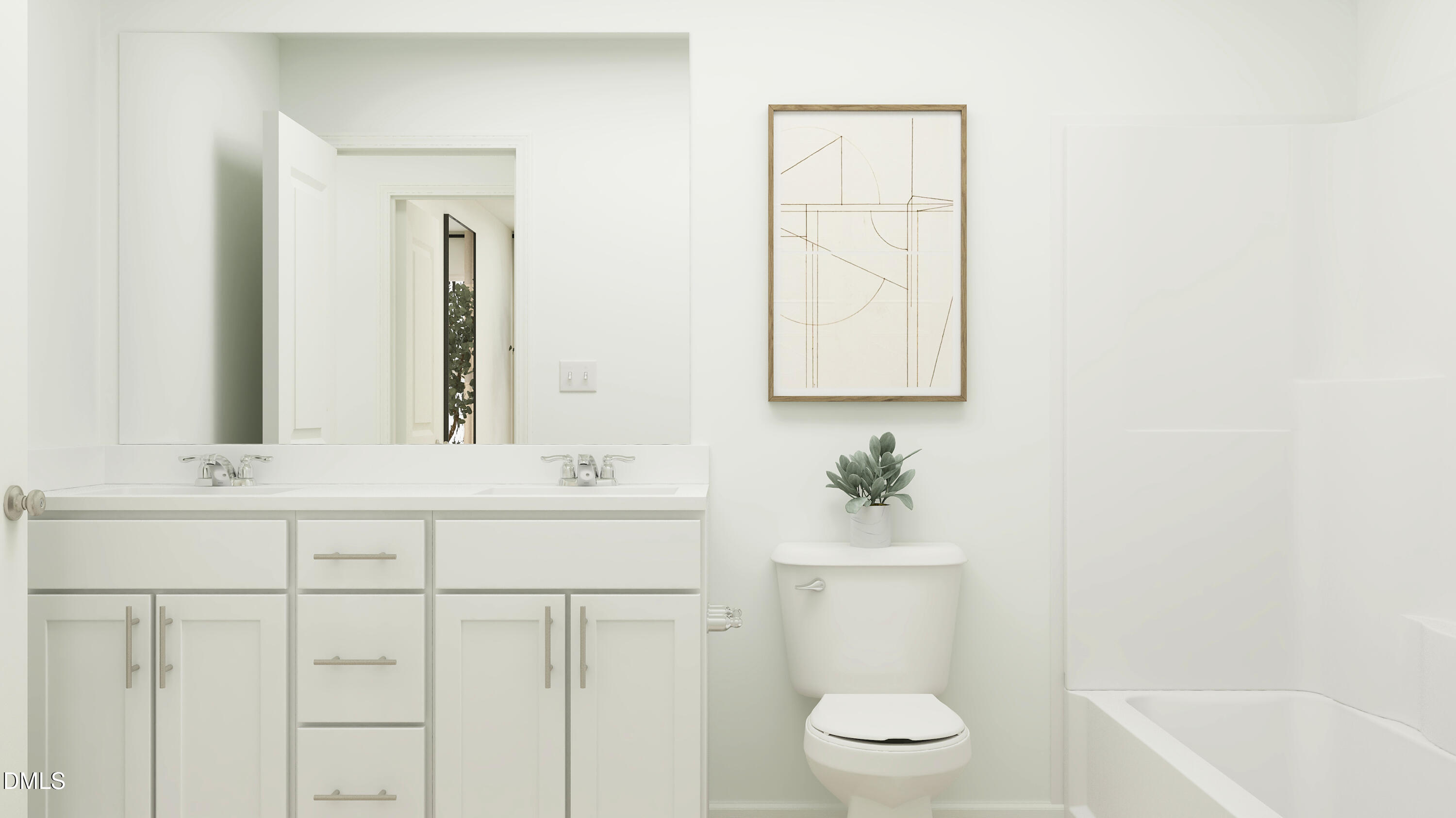 2157 Mica Rdg Lane Durham, NC 27703 - Photo 10 of 15 a bathroom with a sink a toilet and a mirror