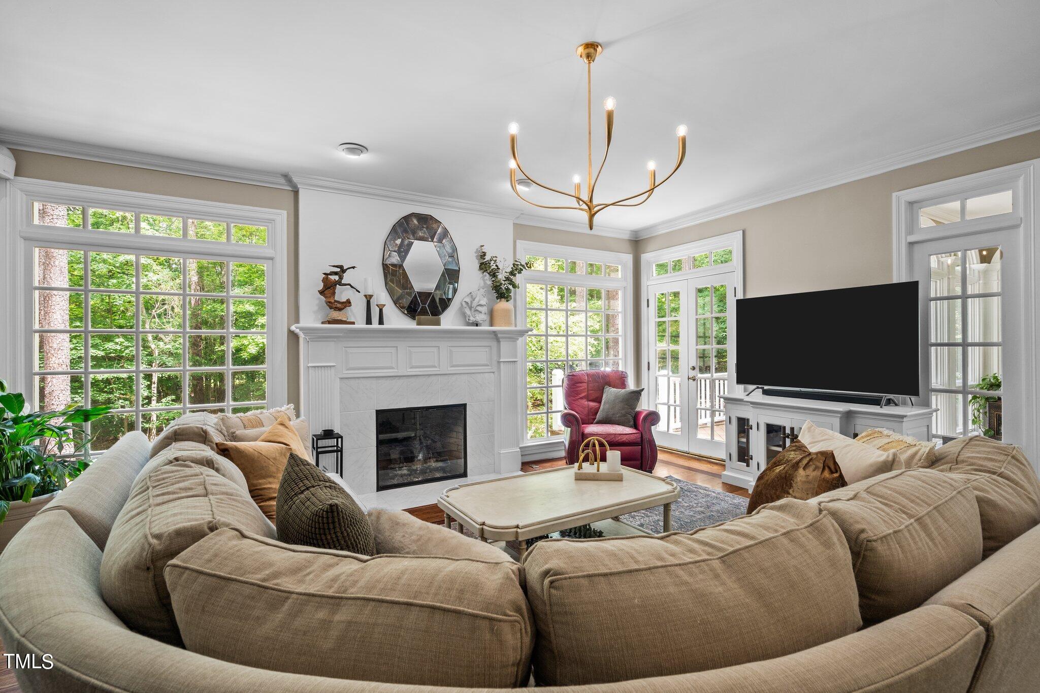 1032 Downing Way Court Raleigh, NC 27614 - Photo 18 of 73 Family Room with access to deck