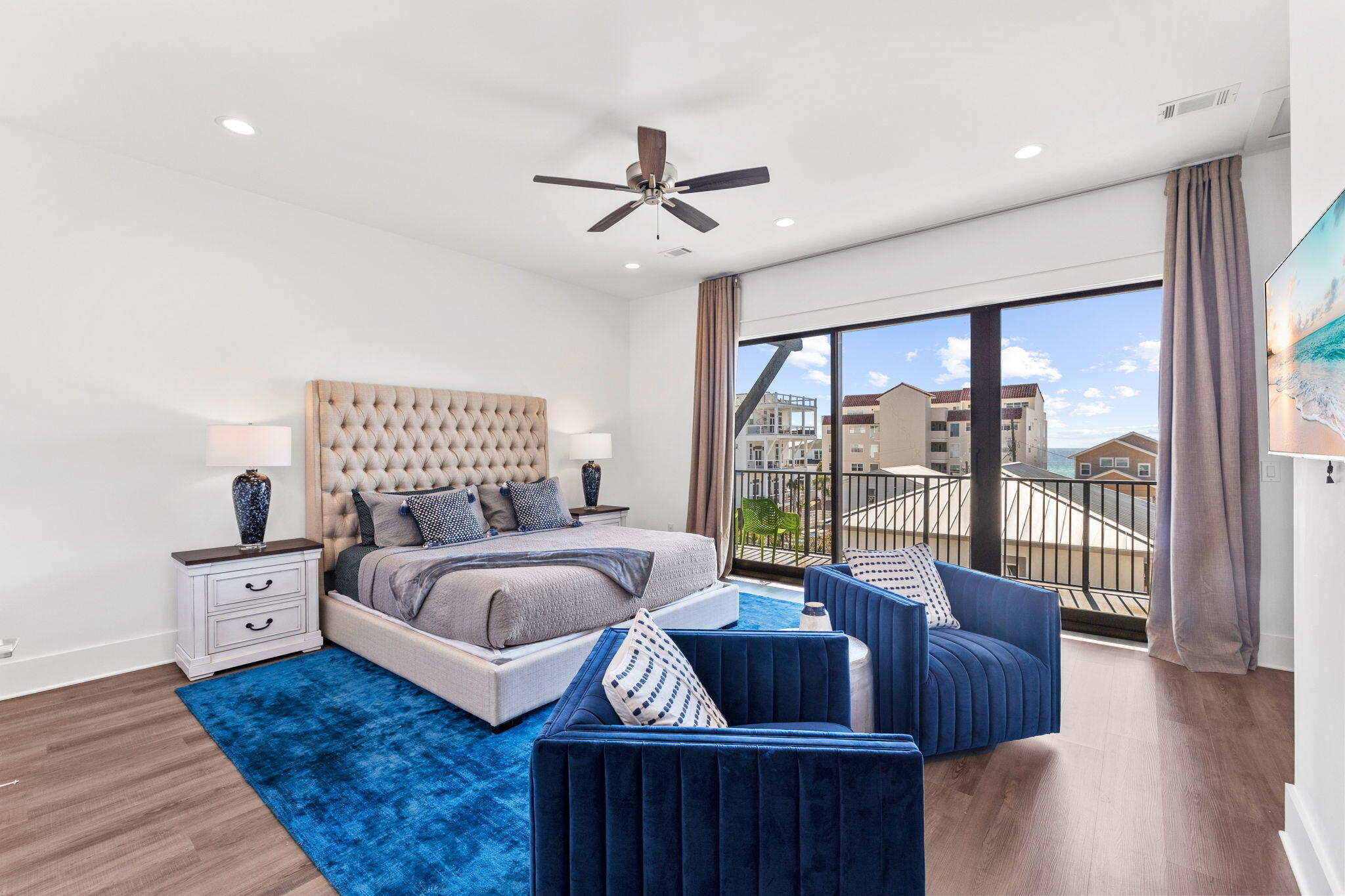 211 Snowdrift Road Miramar Beach, FL 32550 - Photo 13 of 46 a bedroom with a bed and a large window