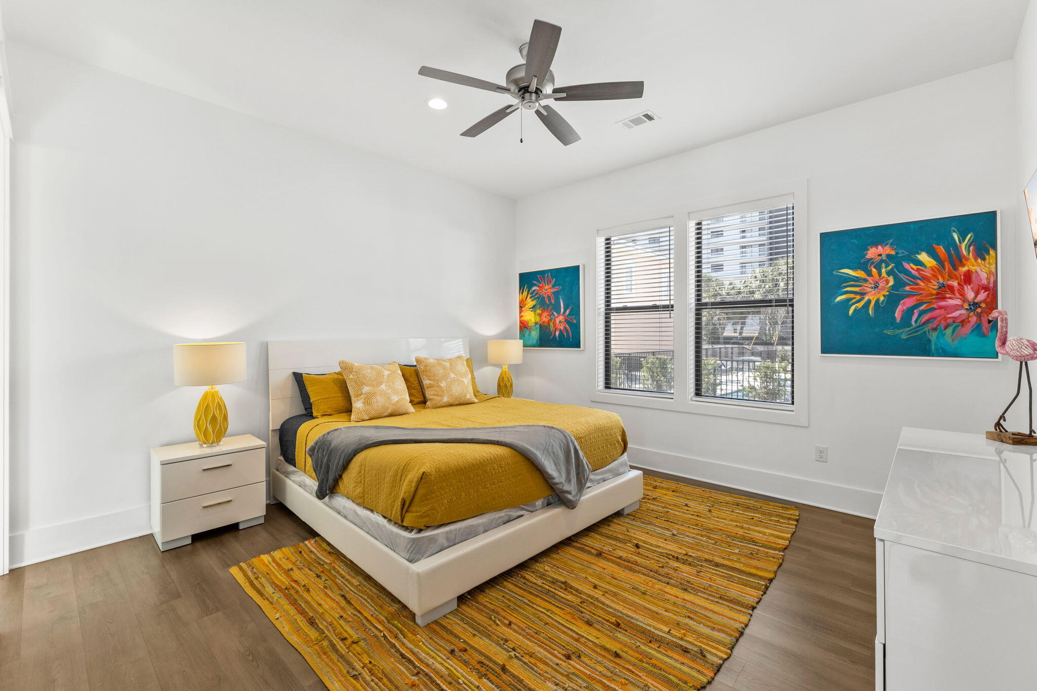 211 Snowdrift Road Miramar Beach, FL 32550 - Photo 34 of 46 a spacious bedroom with a bed and a large window