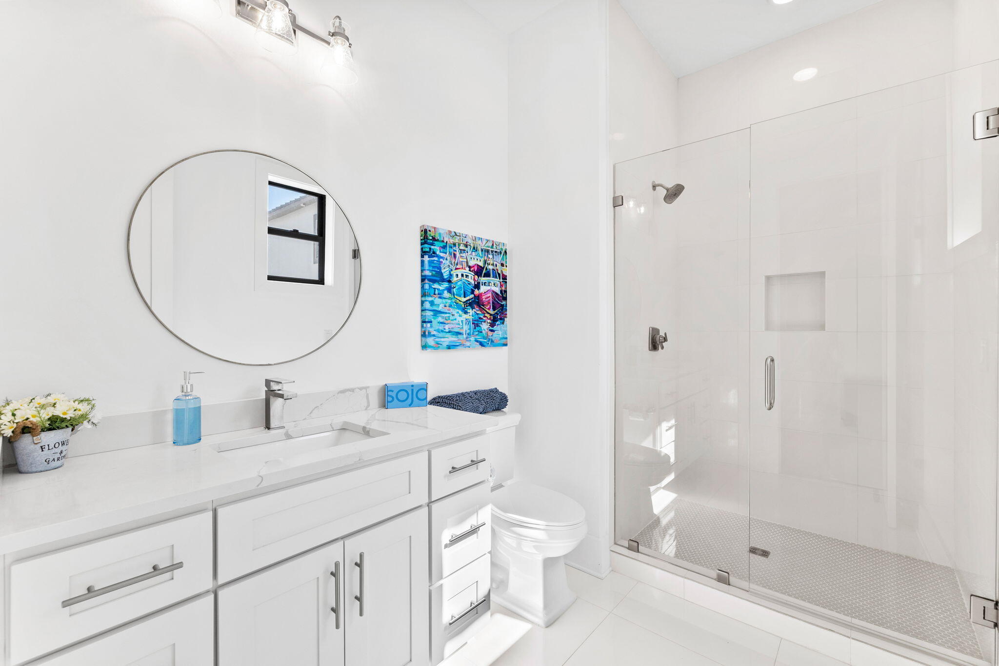 211 Snowdrift Road Miramar Beach, FL 32550 - Photo 35 of 46 a bathroom with a double vanity sink mirror and toilet