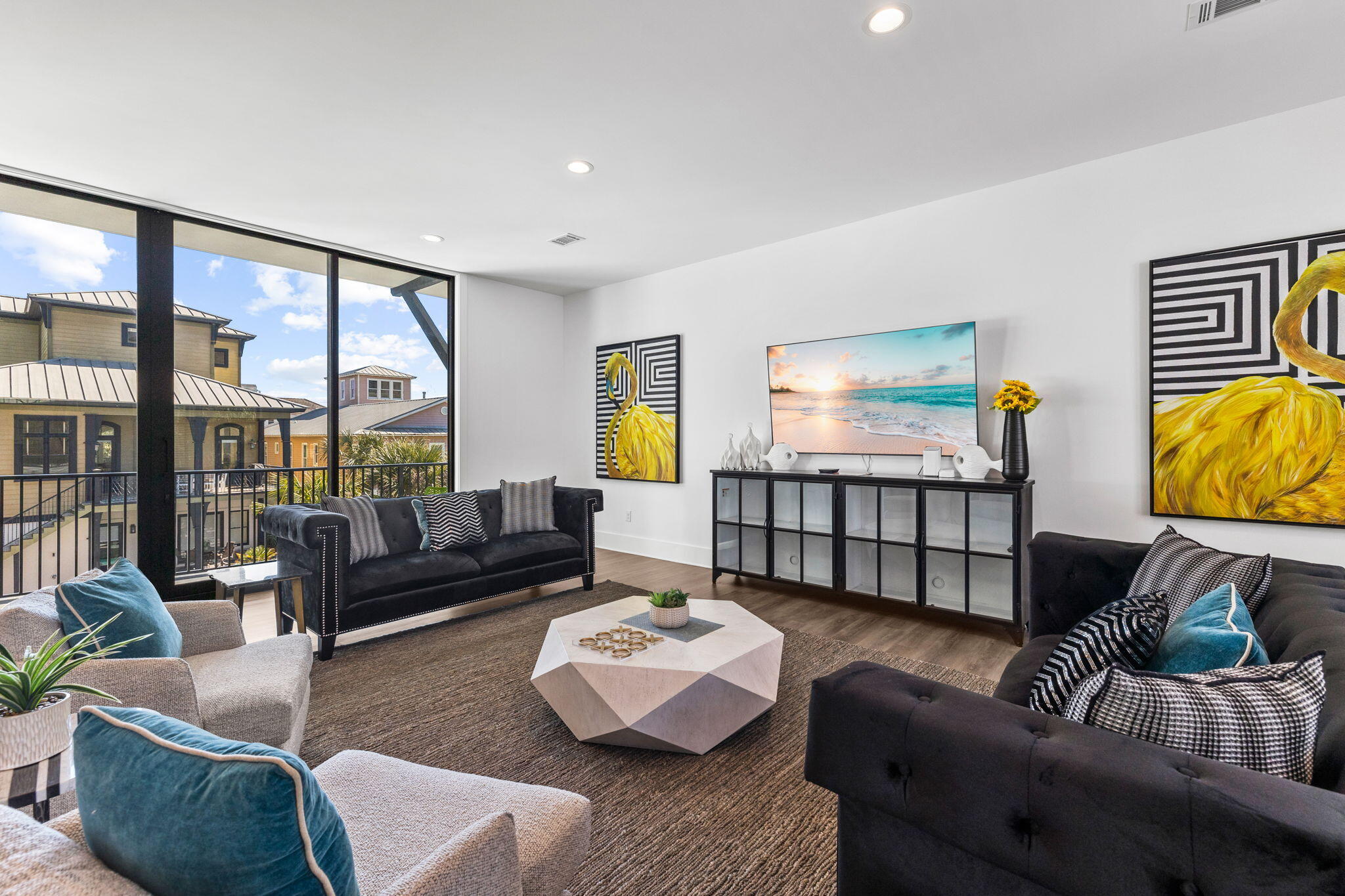 211 Snowdrift Road Miramar Beach, FL 32550 - Photo 4 of 46 a living room with furniture and a flat screen tv