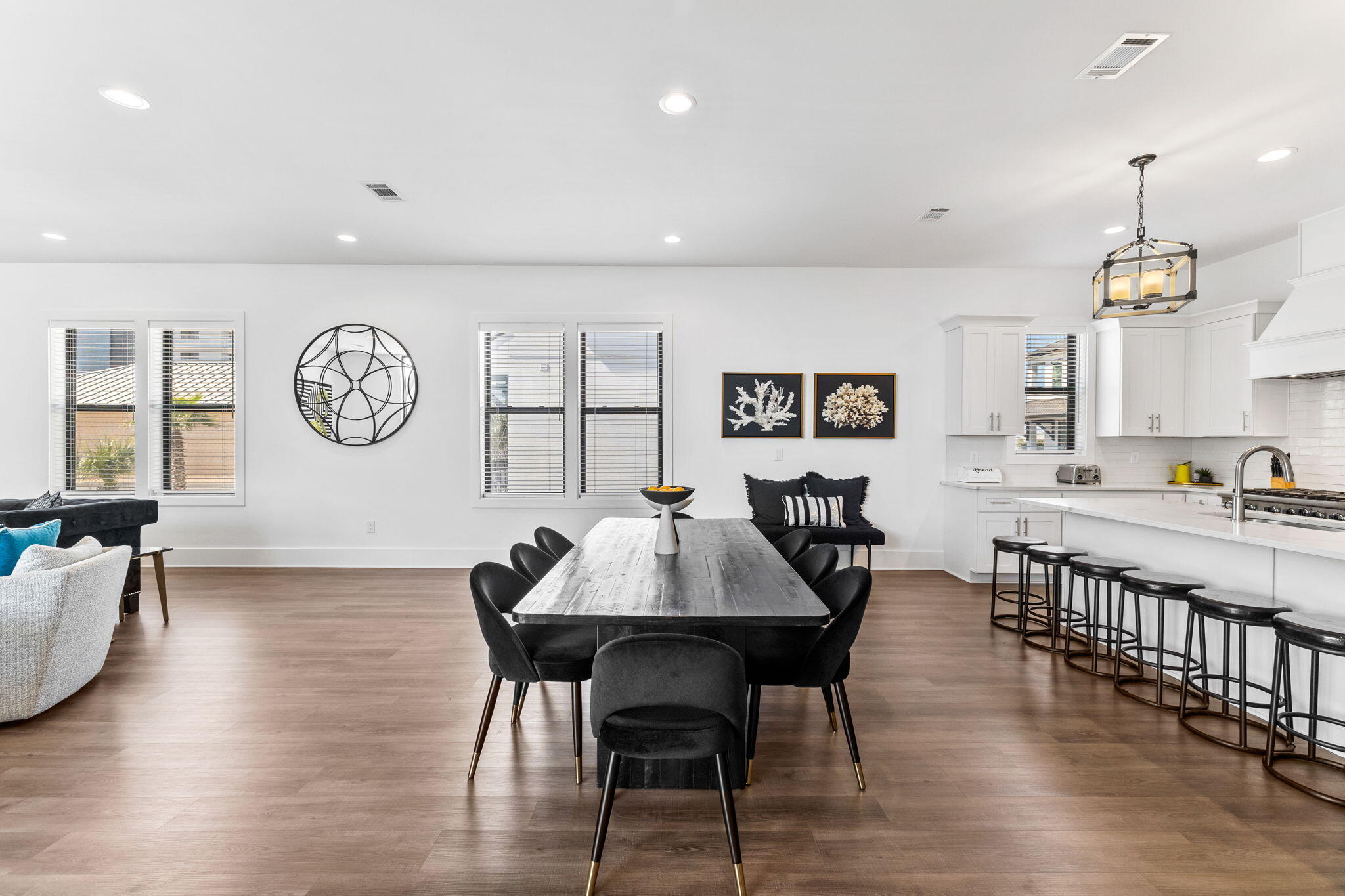 211 Snowdrift Road Miramar Beach, FL 32550 - Photo 7 of 46 a view of a a dining room with furniture window and wooden floor