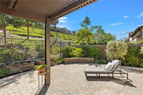 a outdoor view with a sitting space