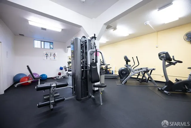 a room with storage and utility