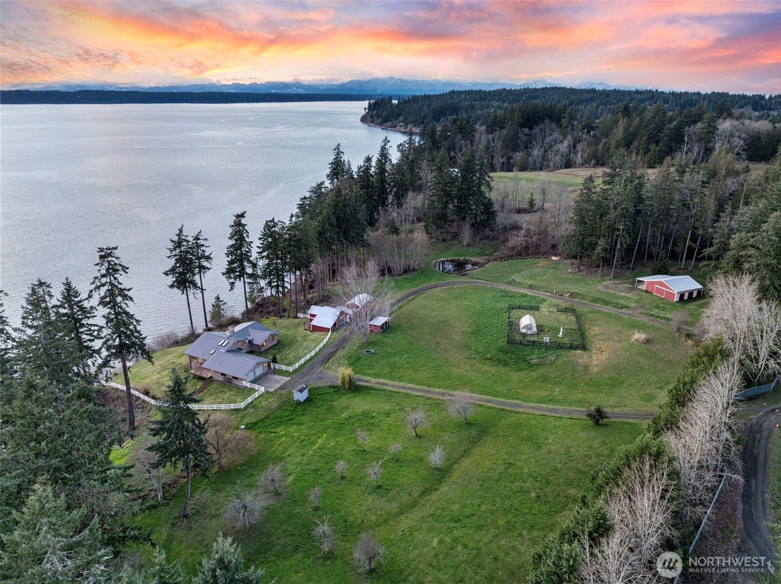 17510 88th Street Southwest Longbranch, WA 98351 - Photo 33 of 40 a view of a lake with a yard