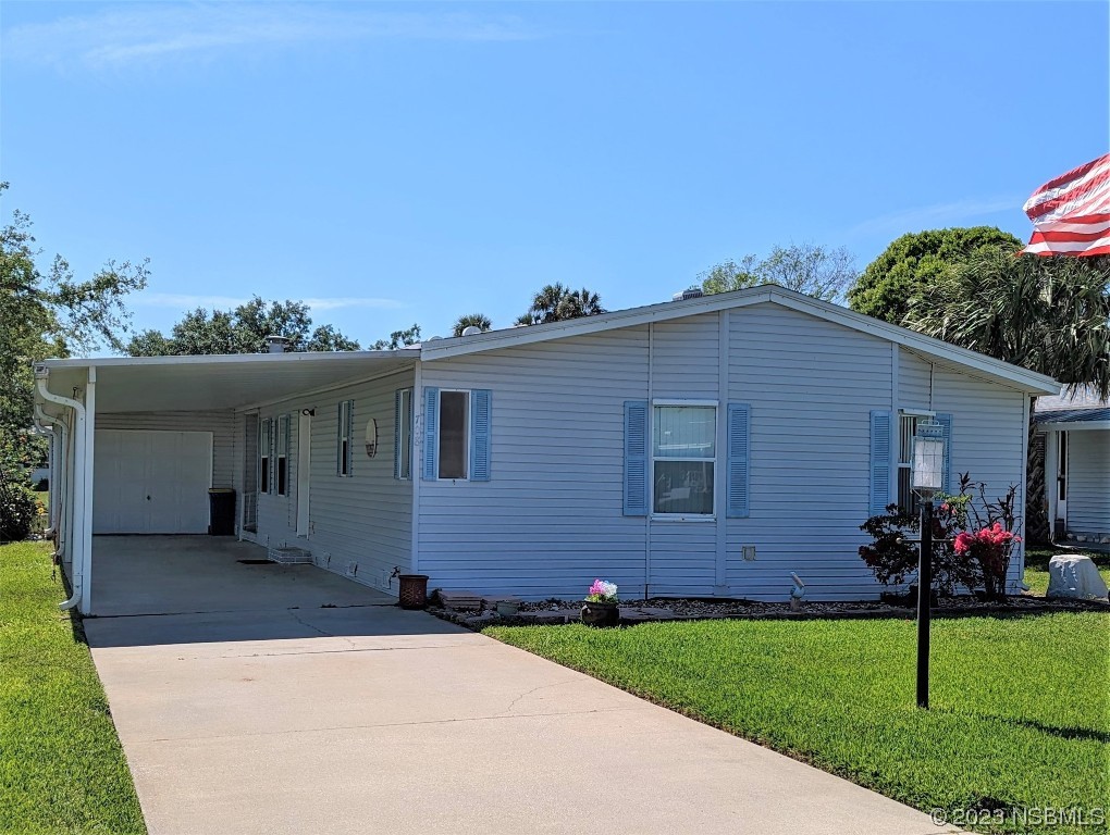 front view of house with a yard