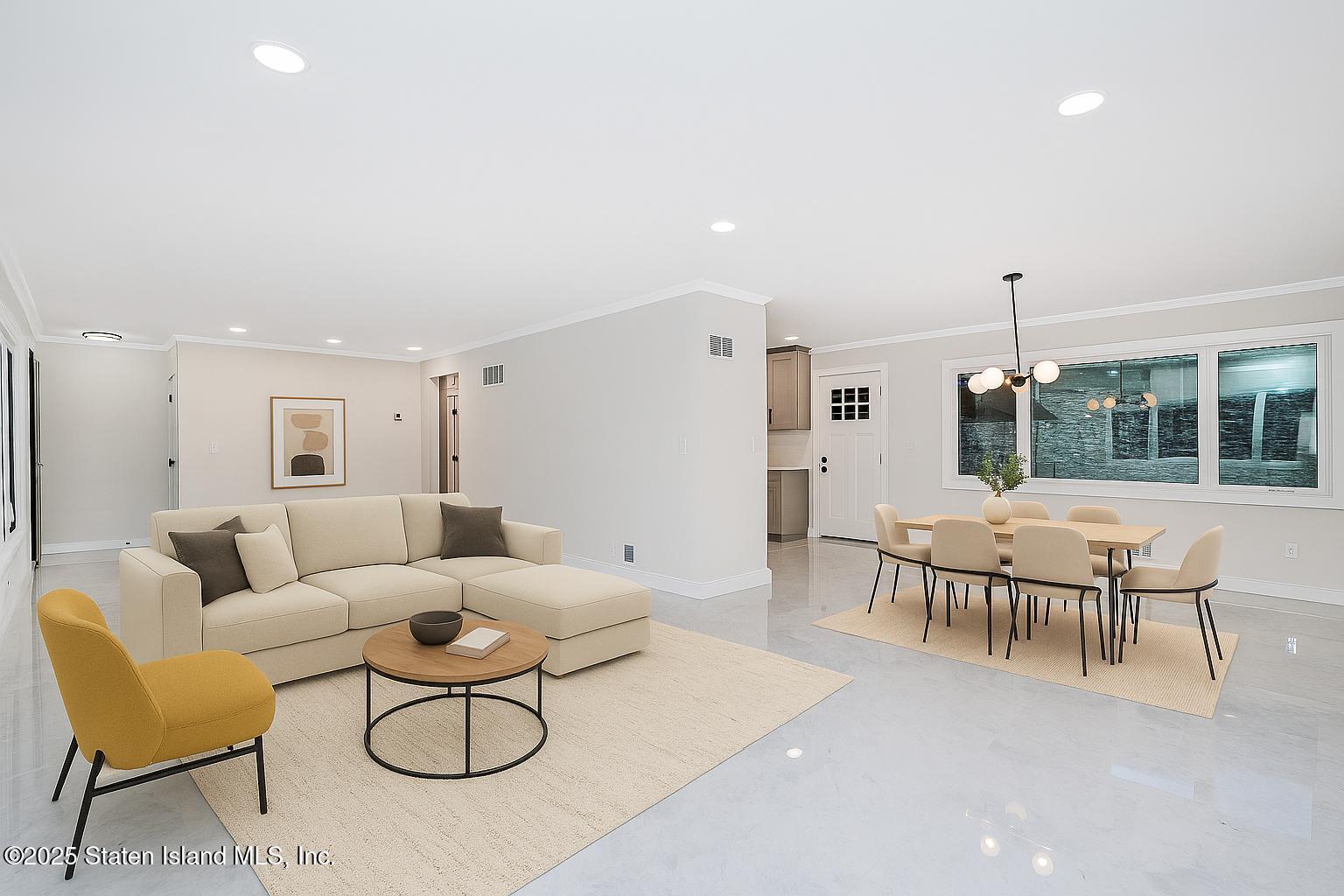 113 Longview Road Staten Island, NY 10304 - Photo 8 of 35 a living room with furniture a table and a large window