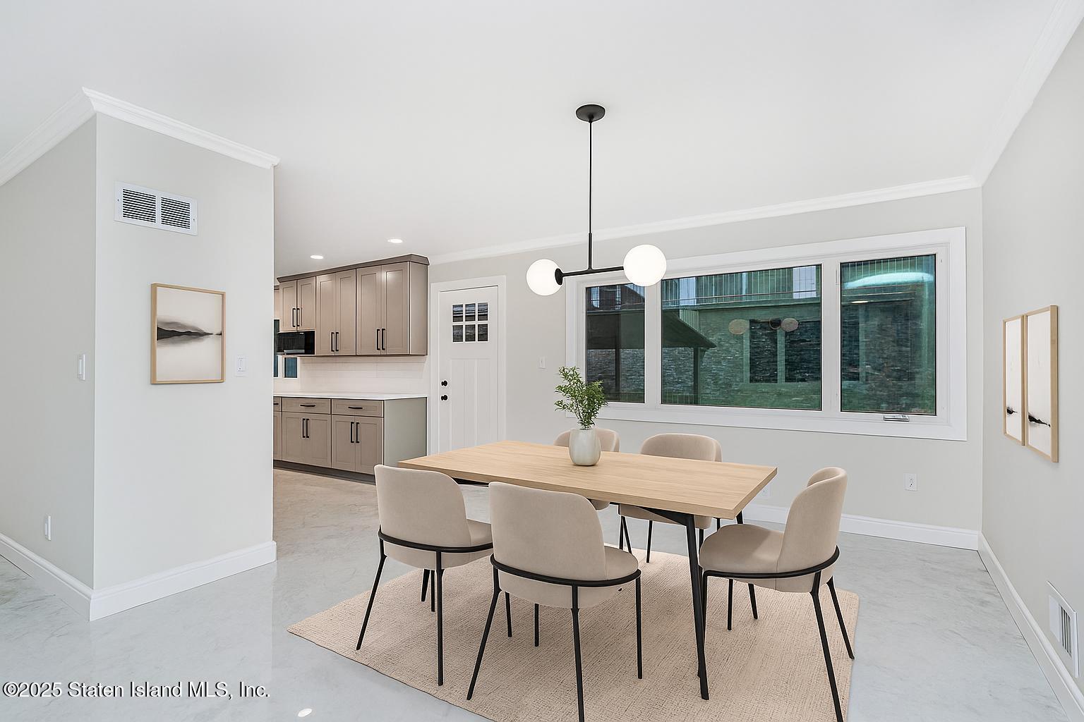 113 Longview Road Staten Island, NY 10304 - Photo 10 of 35 a view of a dining room with furniture window and outside view