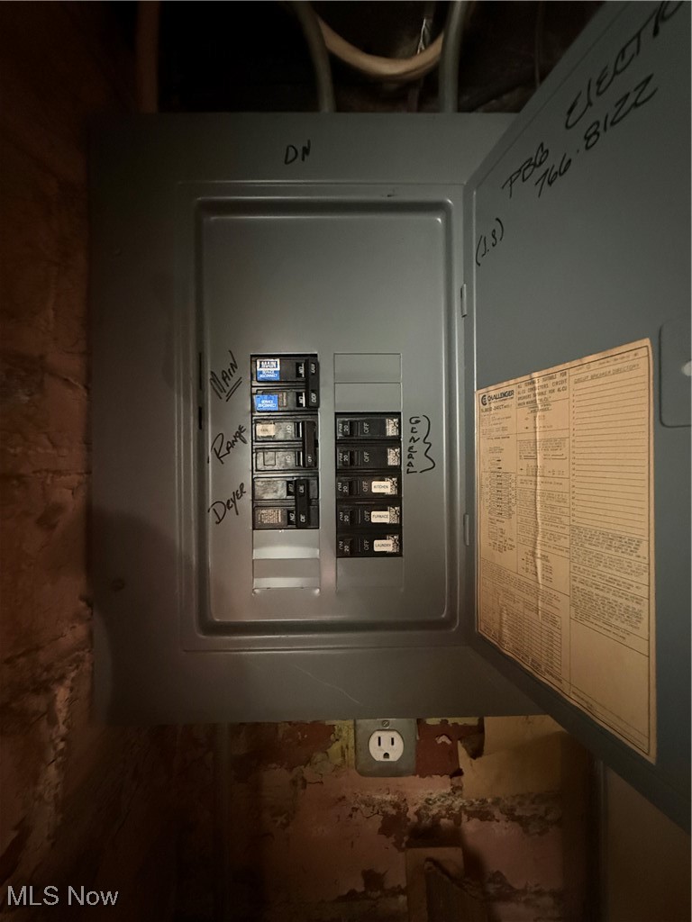 1667 Burgess Road Cleveland, OH 44112 - Photo 29 of 31 Utility room with electric panel