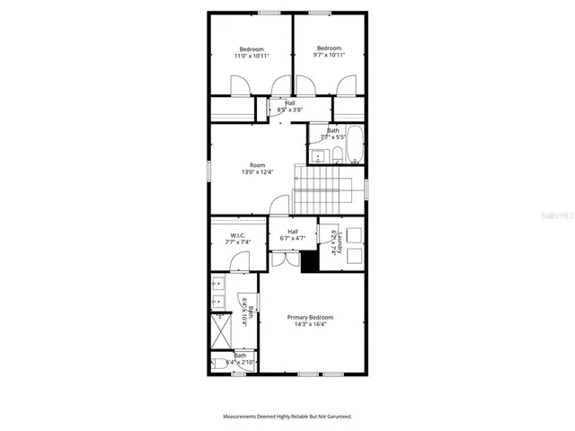 a picture of a bench in front of a building