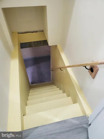 a view of balcony with wooden floor