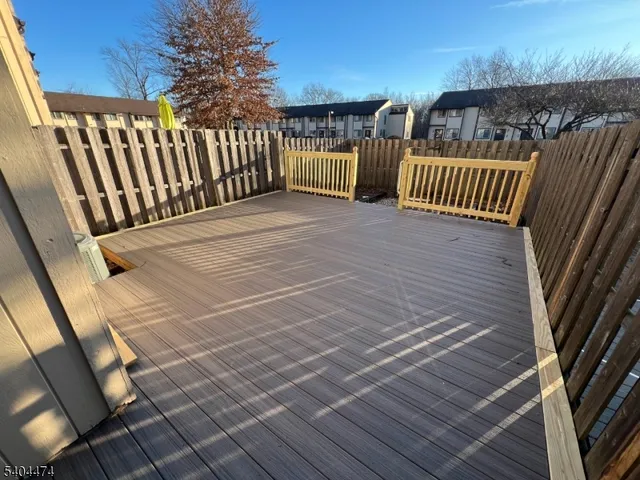 a view of stairs and deck