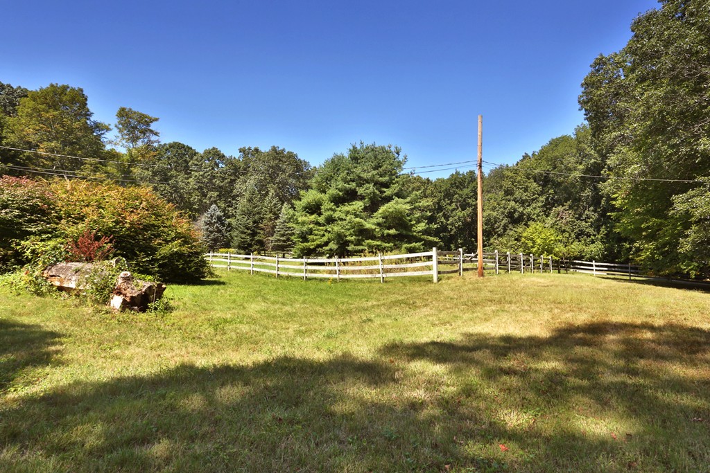 82 Baldpate Road Boxford, MA 01921 - Photo 20 of 20 a view of yard with swimming pool and trees in the background