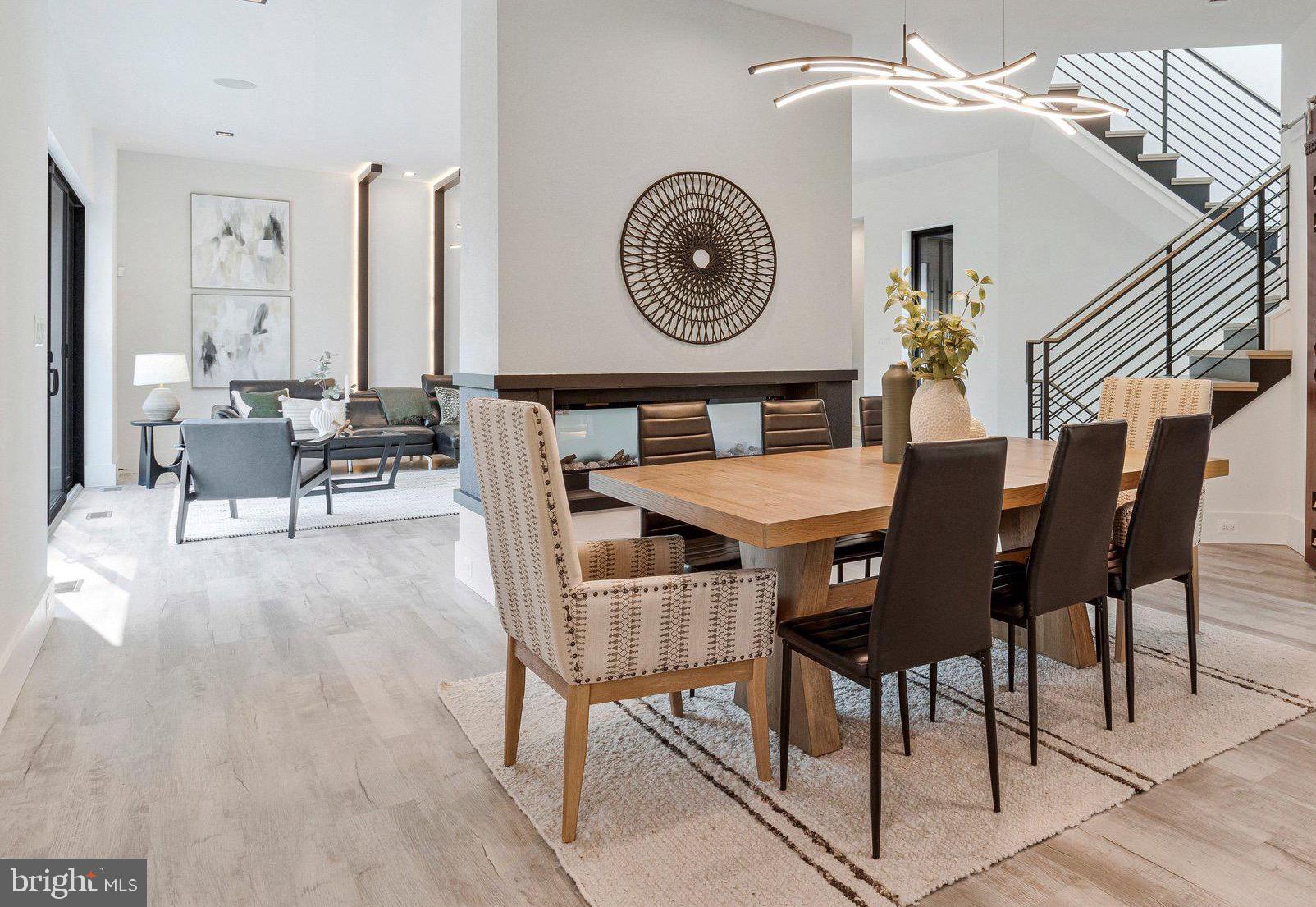 3525 Glenbrook Road Fairfax, VA 22031 - Photo 27 of 111 Dining room with fireplace