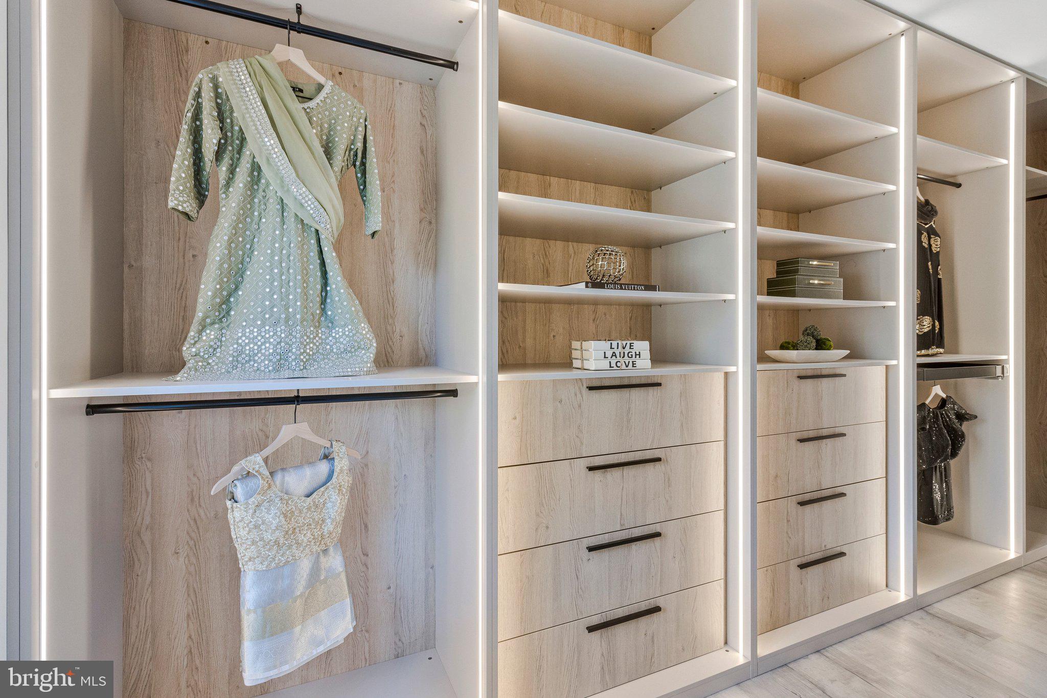 3525 Glenbrook Road Fairfax, VA 22031 - Photo 55 of 111 a view of walk in closet with empty racks