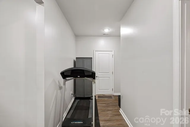 a room with storage and utility