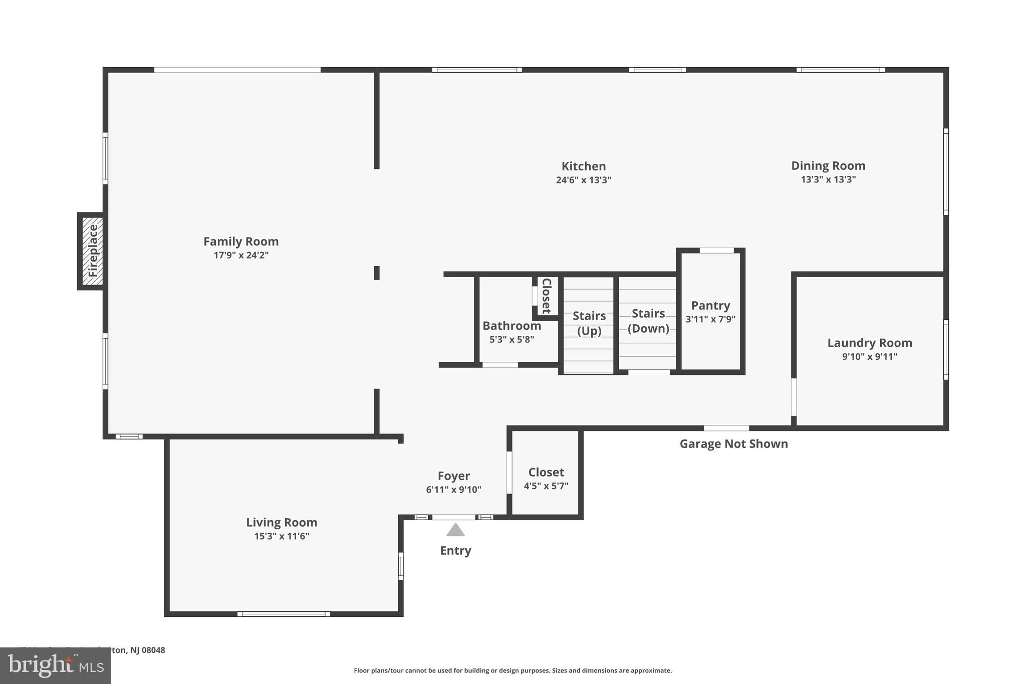 17 Marriott Drive Lumberton, NJ 08048 - Photo 47 of 51 1st level Floor Plan