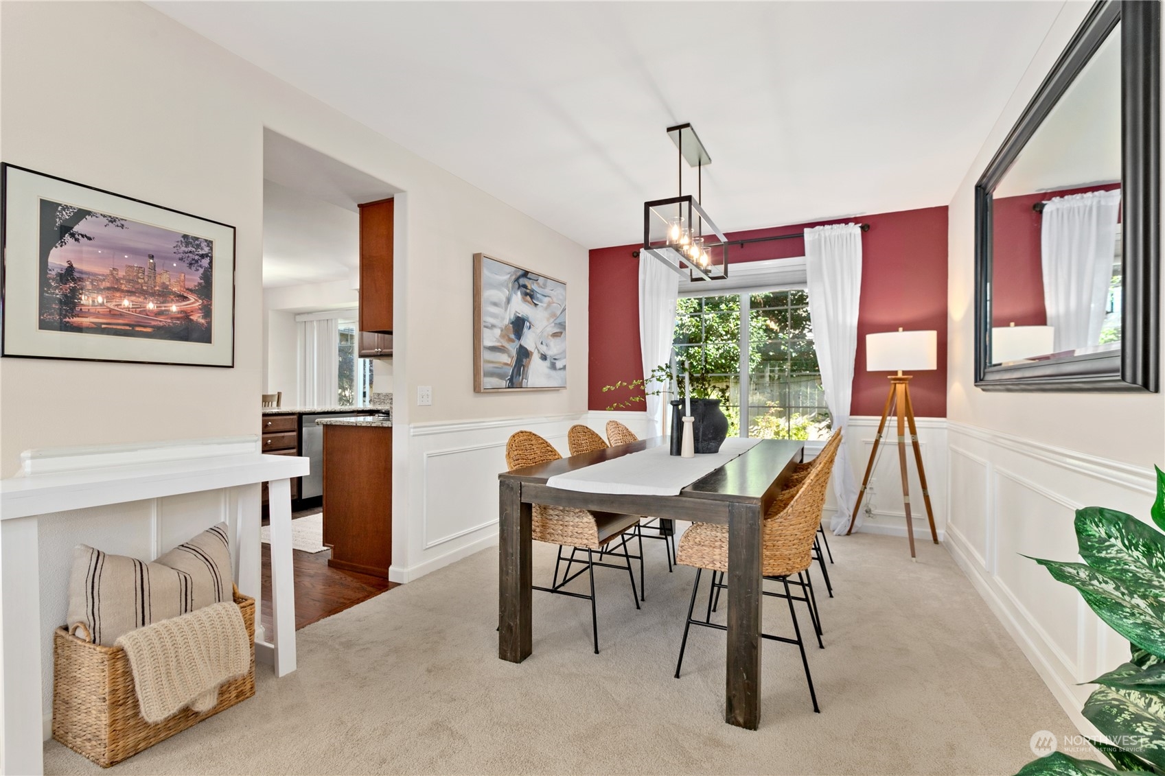 18205 27th Drive Southeast Bothell, WA 98012 - Photo 11 of 37 a view of a dining room with furniture window and outside view