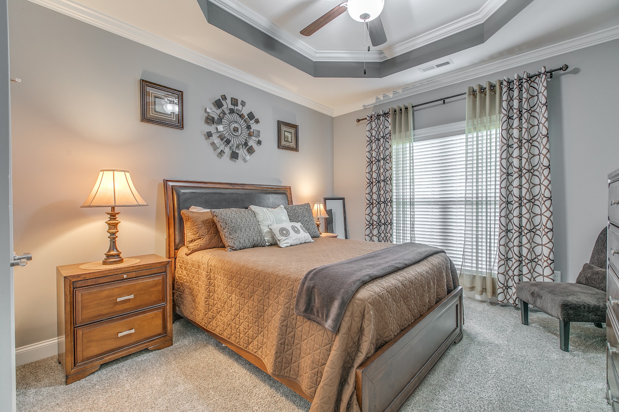 7745 Santos Drive Murfreesboro, TN 37129 - Photo 34 of 58 a bedroom with a bed and a chair