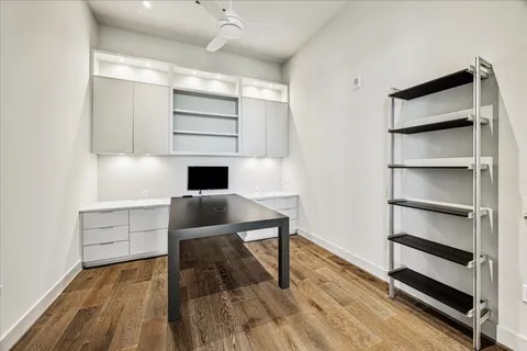 a room with storage and utility