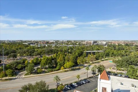 an aerial view of a city with lots of residential buildings