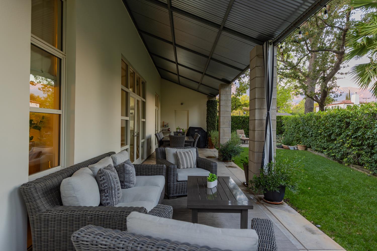 312 Fox Street Ojai, CA 93023 - Photo 16 of 43 a outdoor living space with furniture and garden view