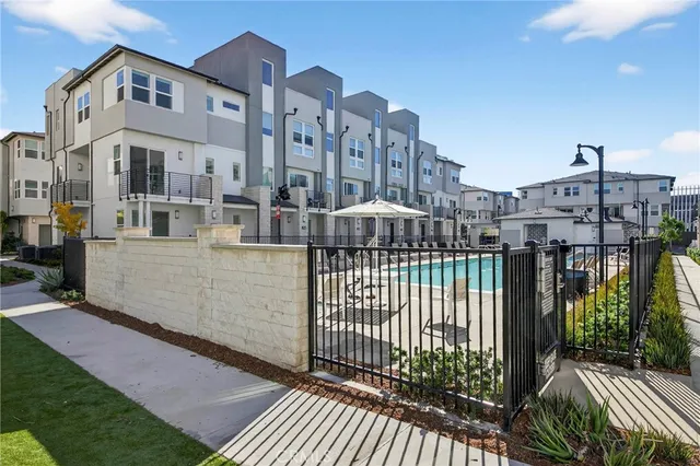 a view of a building from a balcony