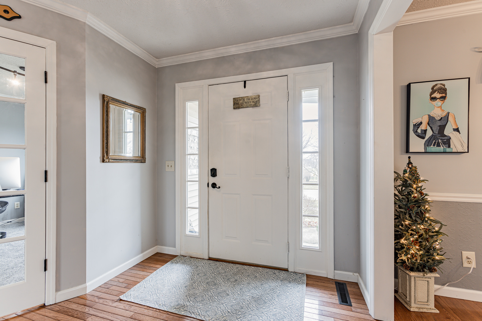 4401 Copper Ridge Road Champaign, IL 61822 - Photo 8 of 49 a view of a hallway with wooden floor and closet