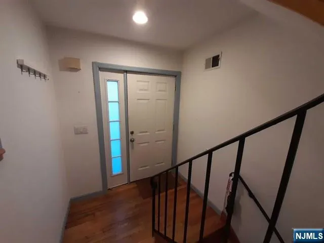 a view of hallway with stairs