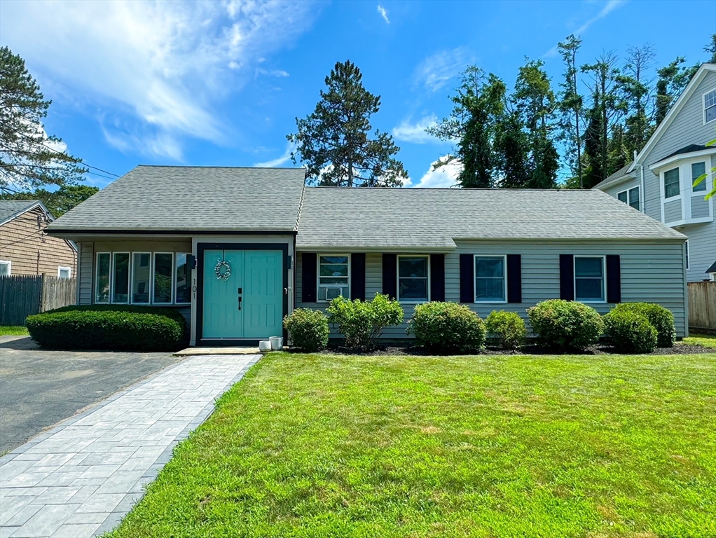 101 Spiers Road Newton, MA 02459 - Photo 29 of 35 a front view of a house with garden and porch