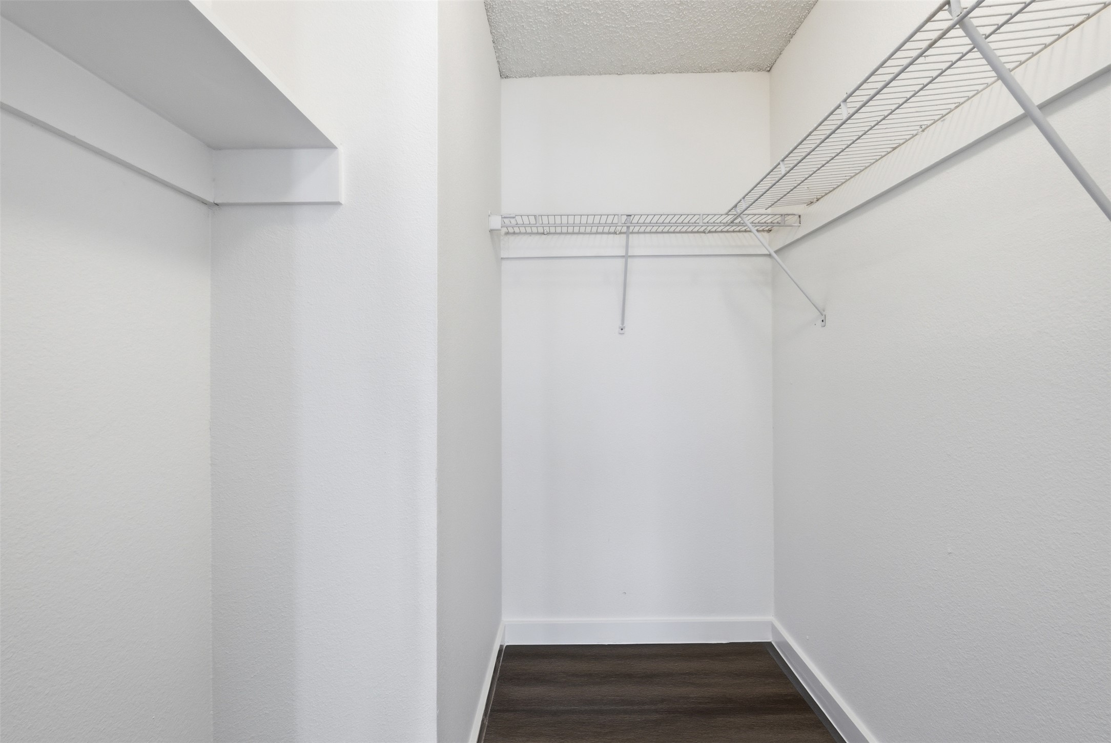 1605 Future Drive, Unit B Austin, TX 78754 - Photo 11 of 13 Walk in closet featuring vinyl dark wood-type flooring