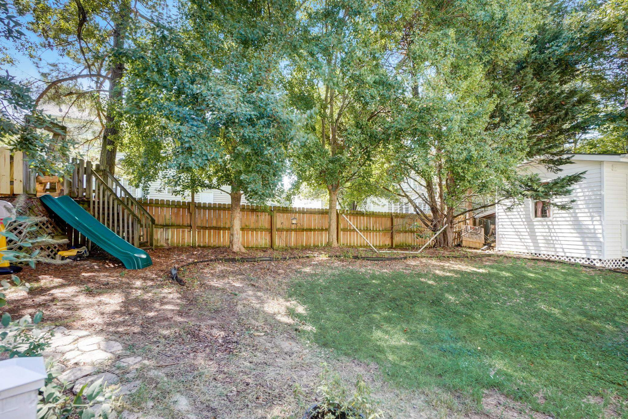 4816 Elmhurst Ridge Court Raleigh, NC 27616 - Photo 27 of 27 a view of a yard with a house and a large tree